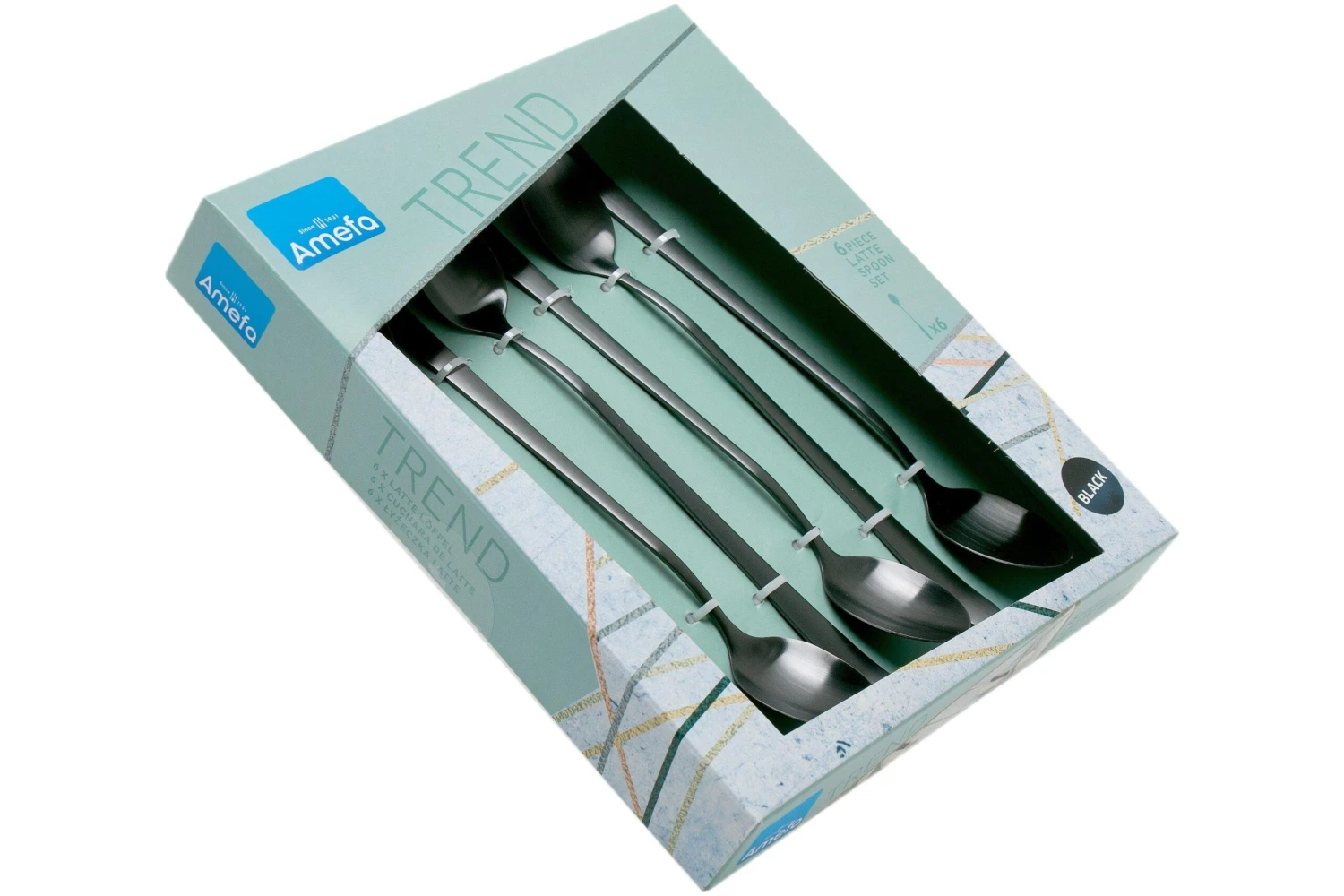 Amefa Austin 1410 Cuillères à Sorbet/latte Macchiato, Noir Mat, 6 Pièces 6 Amefa Austin 1410 Cuillères à Sorbet/latte Macchiato, Noir Mat, 6 Pièces – Image 4