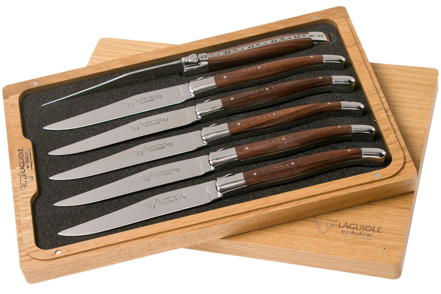 Laguiole En Aubrac Morado 62C99MORIH Set De 6 Couteaux à Steak Amarante 3 Laguiole En Aubrac Morado 62C99MORIH Set De 6 Couteaux à Steak Amarante