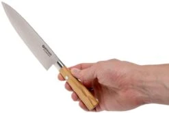 Böker Damast Olive 15.5 Cm Petit Couteau De Chef, 130439DAM -Cuisine Couteaux Magasin BO130439DAM 06 boker bo130439dam 06