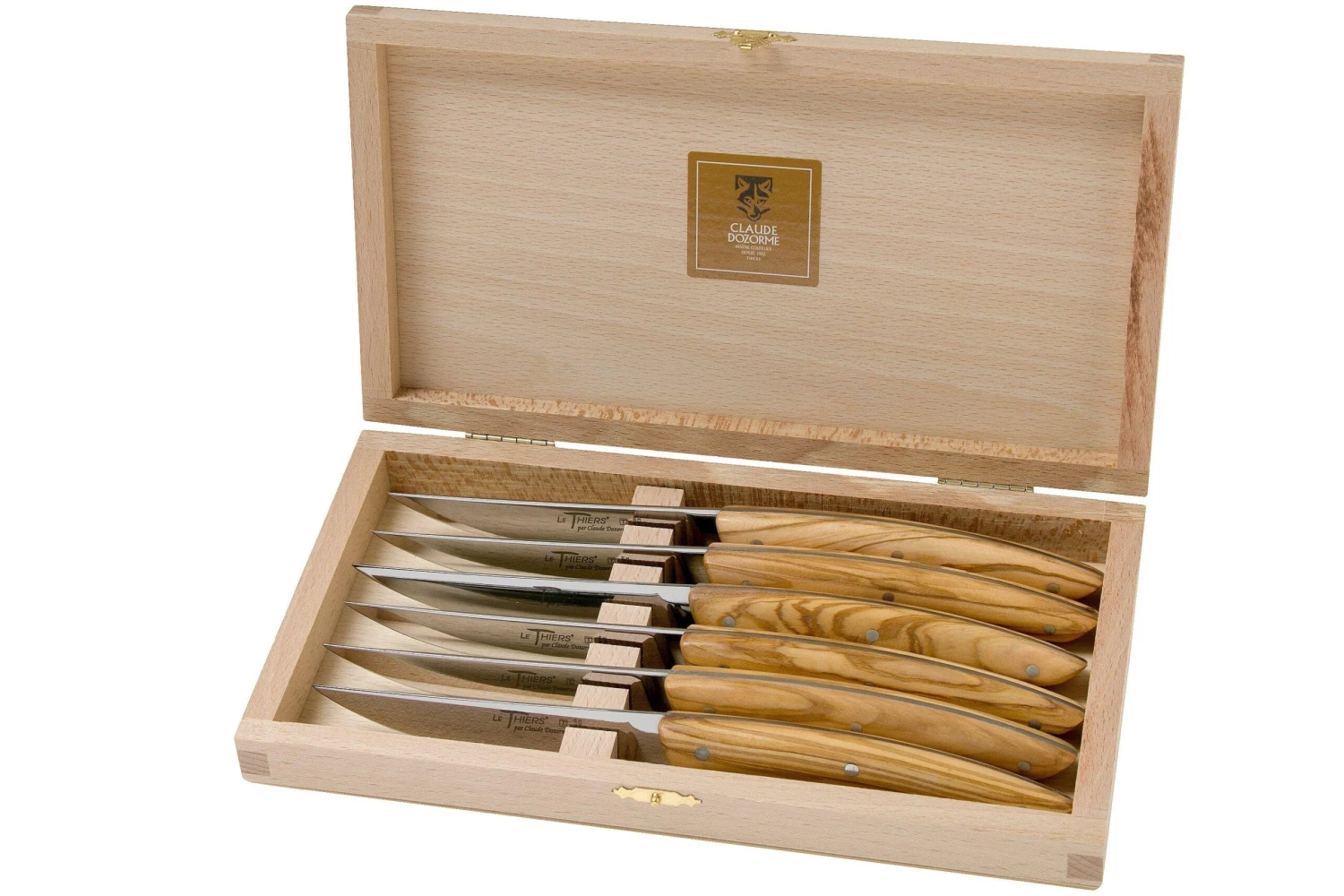 Claude Dozorme Le Thiers Coffret De Couteaux à Steak, 6 Pièces, Olivier 8 Claude Dozorme Le Thiers Coffret De Couteaux à Steak, 6 Pièces, Olivier – Image 6