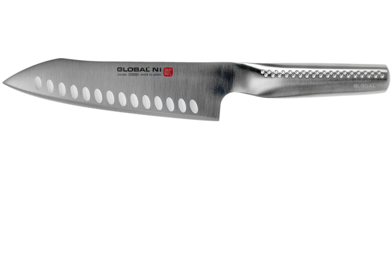 Global Ni GN-006 Santoku/couteau à Légumes Avec Alvéoles 18 Cm 3 Global Ni GN-006 Santoku/couteau à Légumes Avec Alvéoles 18 Cm