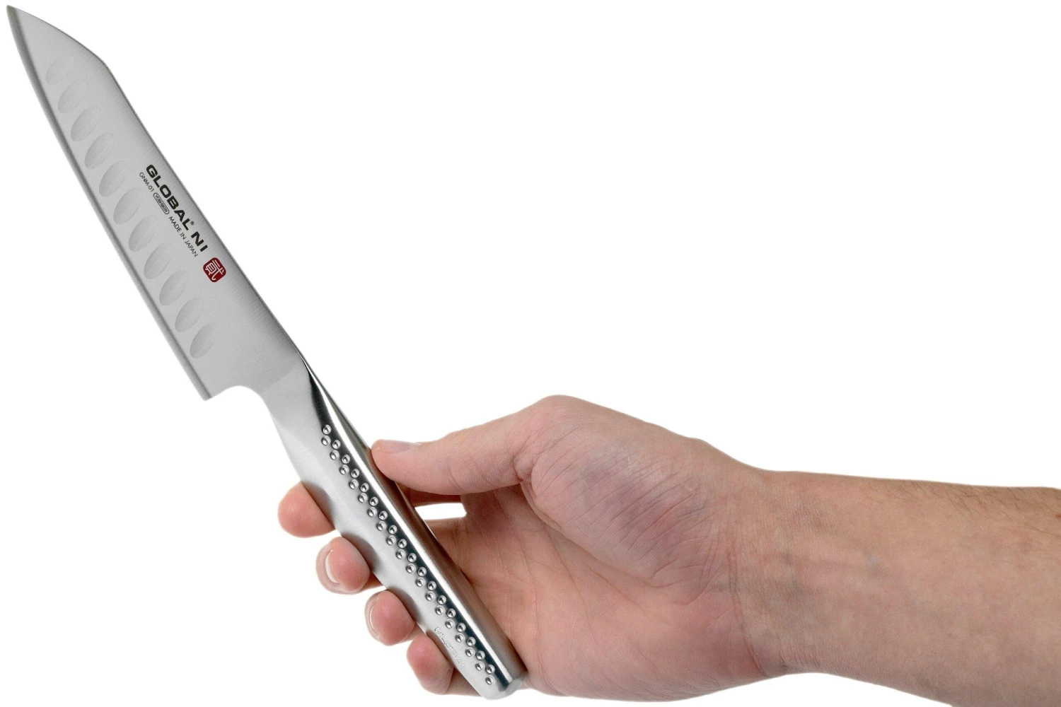 Global Ni GNM-01 Couteau à Légumes Avec Alvéoles 14 Cm 8 Global Ni GNM-01 Couteau à Légumes Avec Alvéoles 14 Cm – Image 6