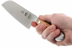 Santoku Alvéolé Alpha Olivier Güde, X546/18 -Cuisine Couteaux Magasin GUX546 18 05 gude alpha olive gux546 18 05