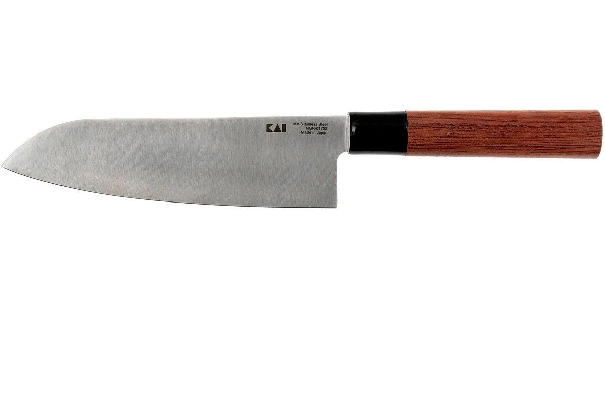 Kai Seki Magoroku Redwood Couteau Santoku 0170S 3 Kai Seki Magoroku Redwood Couteau Santoku 0170S