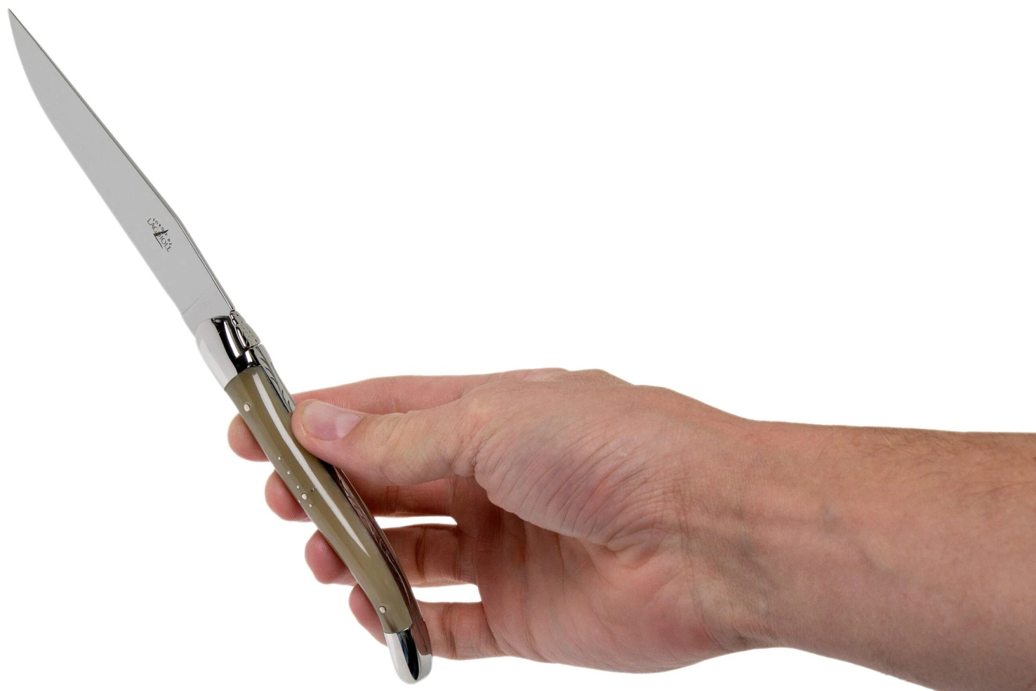 Forge De Laguiole, T62MINB, Set De Couteaux à Steak En Pointe De Corne 12 Forge De Laguiole, T62MINB, Set De Couteaux à Steak En Pointe De Corne – Image 10