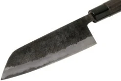 Munetoshi Nashiji Black Bunka Couteau De Chef 16.5 Cm -Cuisine Couteaux Magasin MINB002 03 munetoshi