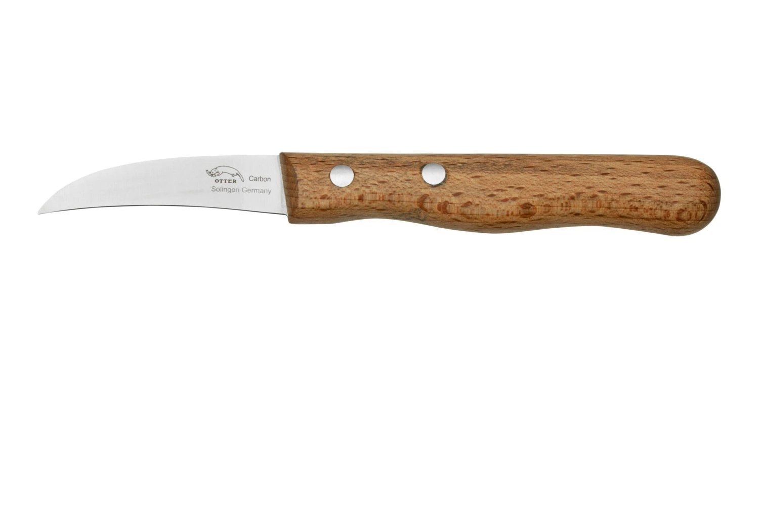 Otter Paring Knife 1010 Curved Carbon Beech, Couteau à éplucher 3 Otter Paring Knife 1010 Curved Carbon Beech, Couteau à éplucher