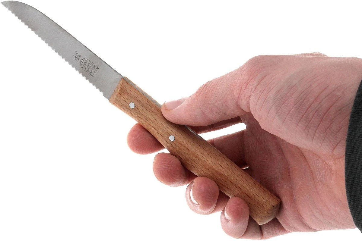 Robert Herder Couteau à Légumes Dentelée En Acier Inoxydable, Hêtre 6 Robert Herder Couteau à Légumes Dentelée En Acier Inoxydable, Hêtre – Image 4