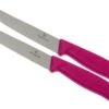 Victorinox SwissClassic Couteaux à Steak/pizza Rose, Set De 2, 6.7936.12L5B -Cuisine Couteaux Magasin VT6 7936 12L5B 01 victorinox steakmes roze vt vt6 7936 12l5b 01