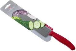 Victorinox SwissClassic 6.8521.17B Santoku Avec Alvéoles 17 Cm, Rouge -Cuisine Couteaux Magasin VT6 8521 17B 06 victorinox