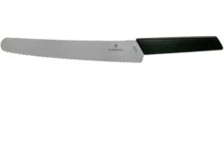 Victorinox Swiss Modern Couteau à Pain 22 Cm, Noir
